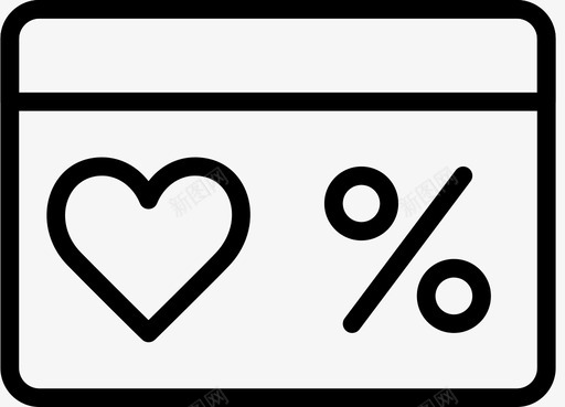 优惠劵优惠券生活方式爱情图标图标
