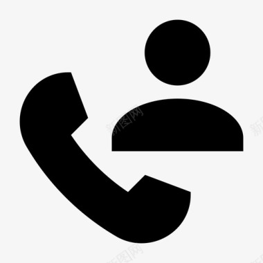 电话联系电话扁平图标图标