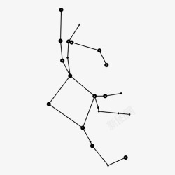 飞马图案飞马构图星座图标高清图片