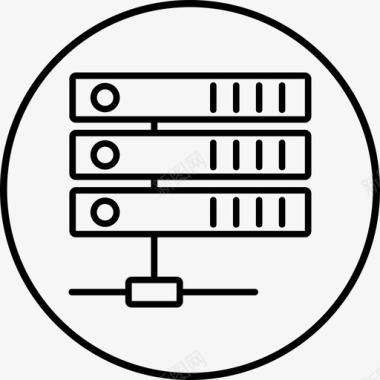 云服务器数据云托管图标图标