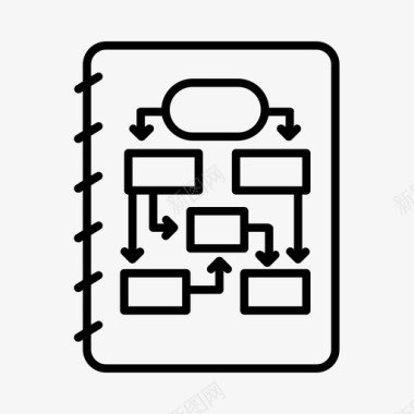 流程图计划策略图标图标