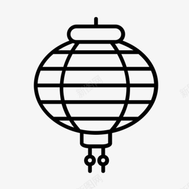 灯笼亚洲节日图标图标