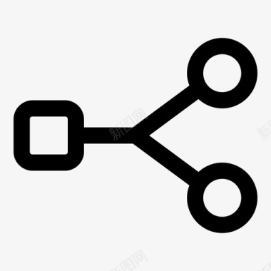 分发拆分剪切中断图标图标