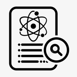 文献检索科学文献检索查找注释图标高清图片