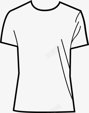 T恤服装电子商务图标图标