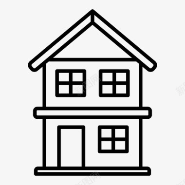 黑色房子房子家图标图标