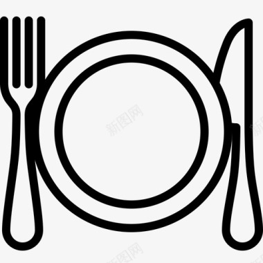 餐盘烹饪餐具图标图标