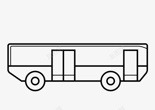 主题巴士汽车巴士城市巴士图标图标