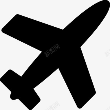 飞机填充形状运输管理用户界面图标图标