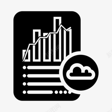 财务会计报表云统计报表代数文档图标图标