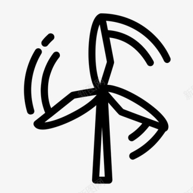 风电生态自然图标图标