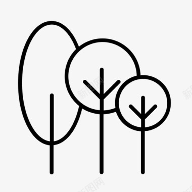树木环境自然图标图标
