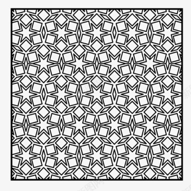 融化纹理图案阿拉伯瓷砖图标图标