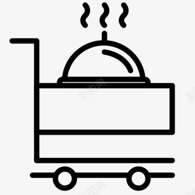 餐车美食餐厅图标图标