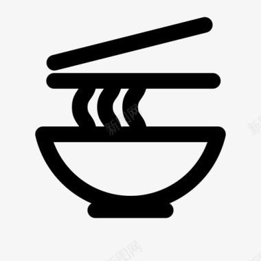 中餐亚洲菜拉面图标图标