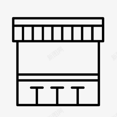 商店牛奶棒零售图标图标