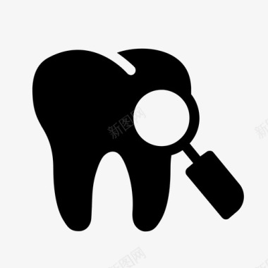 抽象的图标集口腔卫生牙科搜索图标图标