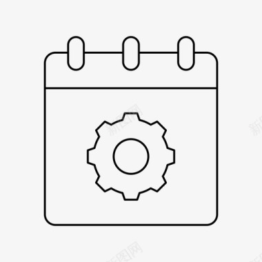 每日歌单设置日历每日日历齿轮图标图标