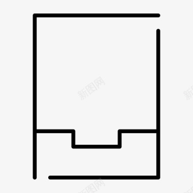 收件箱普通车缝灯图标图标