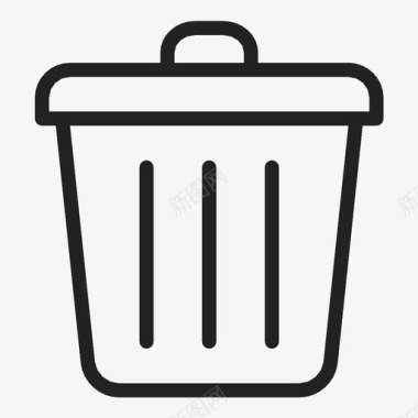 垃圾桶删除垃圾箱图标图标