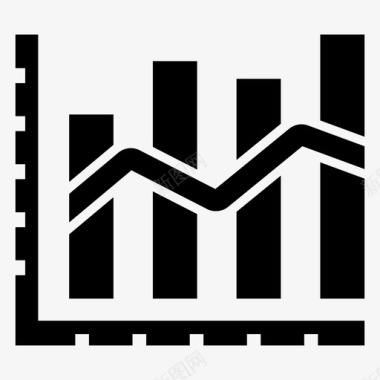 icon理财资产条形图图表增长图标图标