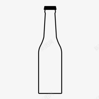 酒瓶啤酒瓶酒精饮用图标图标