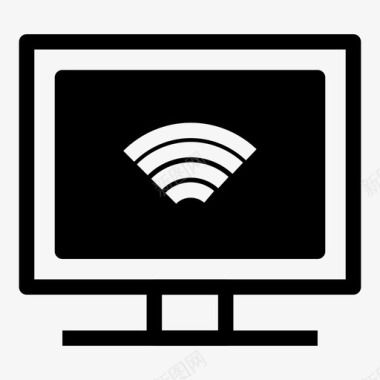 监视器连接wifi监视器标志符号图标图标