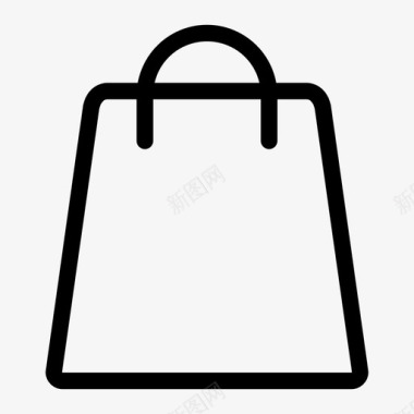 购物袋时尚纸袋图标图标