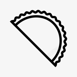 意大利馅饼馅饼面团饺子图标高清图片