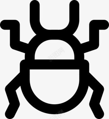 粪甲虫虫子昆虫图标图标