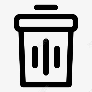 垃圾容器垃圾桶图标图标