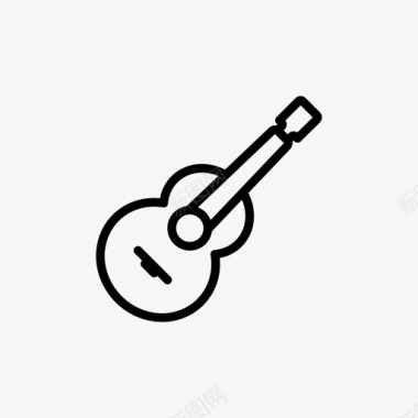 吉他原声乐器图标图标