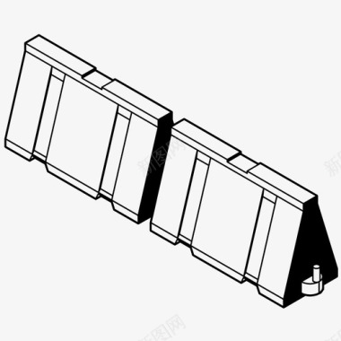 交通屏障控制限制图标图标