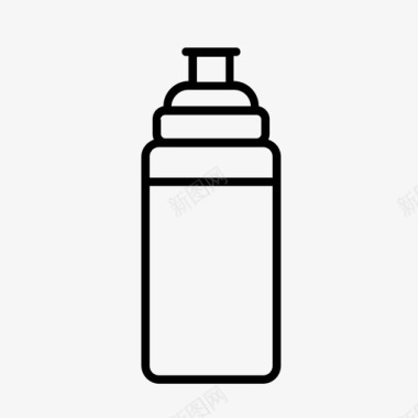 水瓶健身补水图标图标