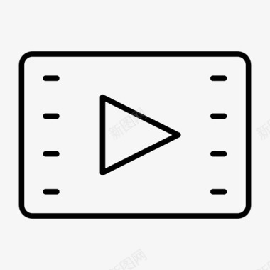 视频音频播放器电影图标图标