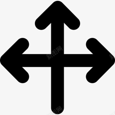 箭头组指向三个方向箭头集为3图标图标