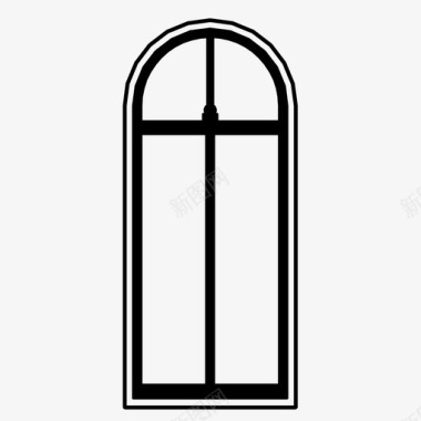 玻璃窗设计窗口框架玻璃窗图标图标