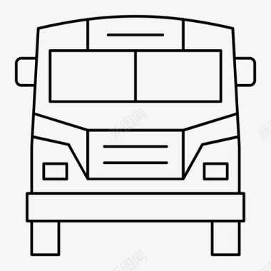 四季面馆校车教育机械图标图标