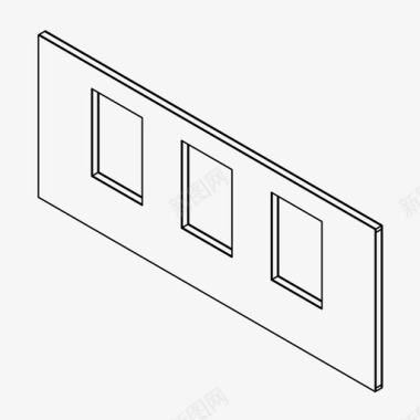 门窗矢量开口建筑组成建筑图标图标