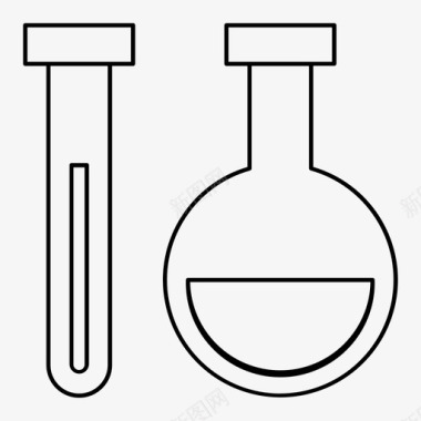 管和瓶化学佛罗伦萨瓶图标图标