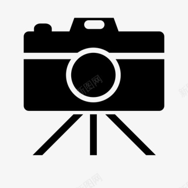 相机三脚架摄影师专业图标图标