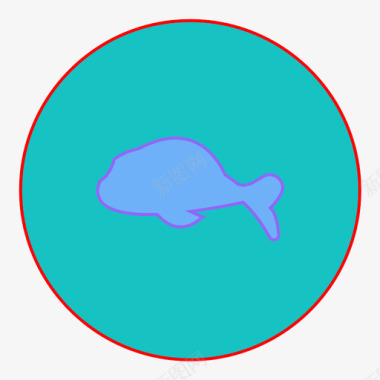 自然鱼动物自然图标图标