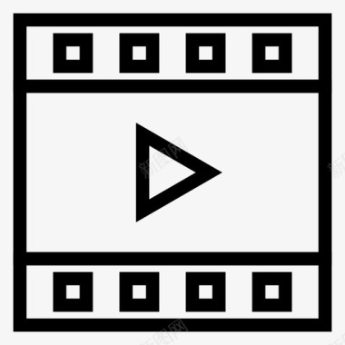 视频播放器摄像机电影图标图标