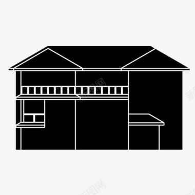 爱心家庭房屋建筑家庭图标图标