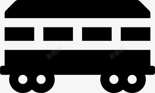 火车车厢旅客图标图标