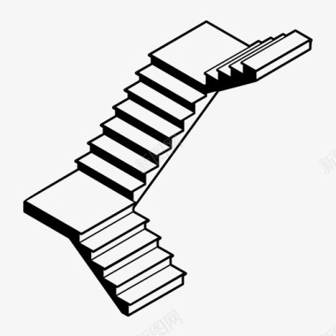 走楼梯下来楼梯间上升楼梯图标图标