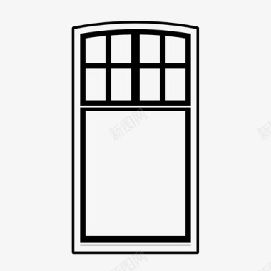 玻璃窗设计窗口框架玻璃窗图标图标