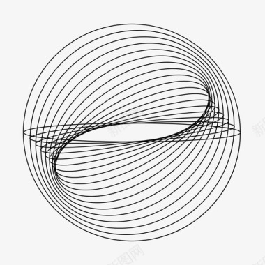 几何圆旋转图标图标