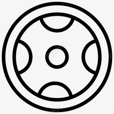 轮毂盖汽车道路图标图标