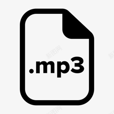 EPS格式3mp3文件文档扩展名图标图标